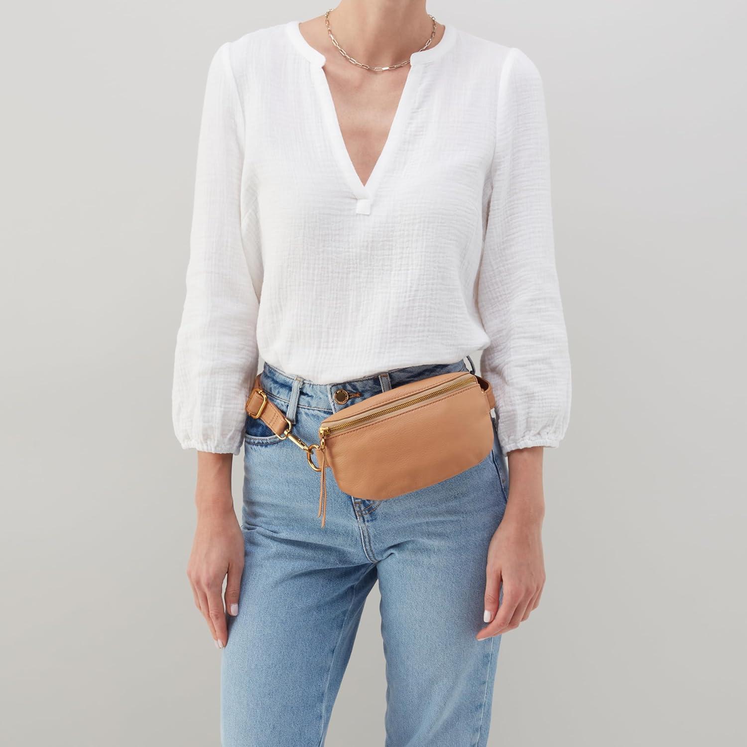 image:imageHOBO Fern Belt Bag for Women Convertible Crossbody and Shoulder BagSandstorm