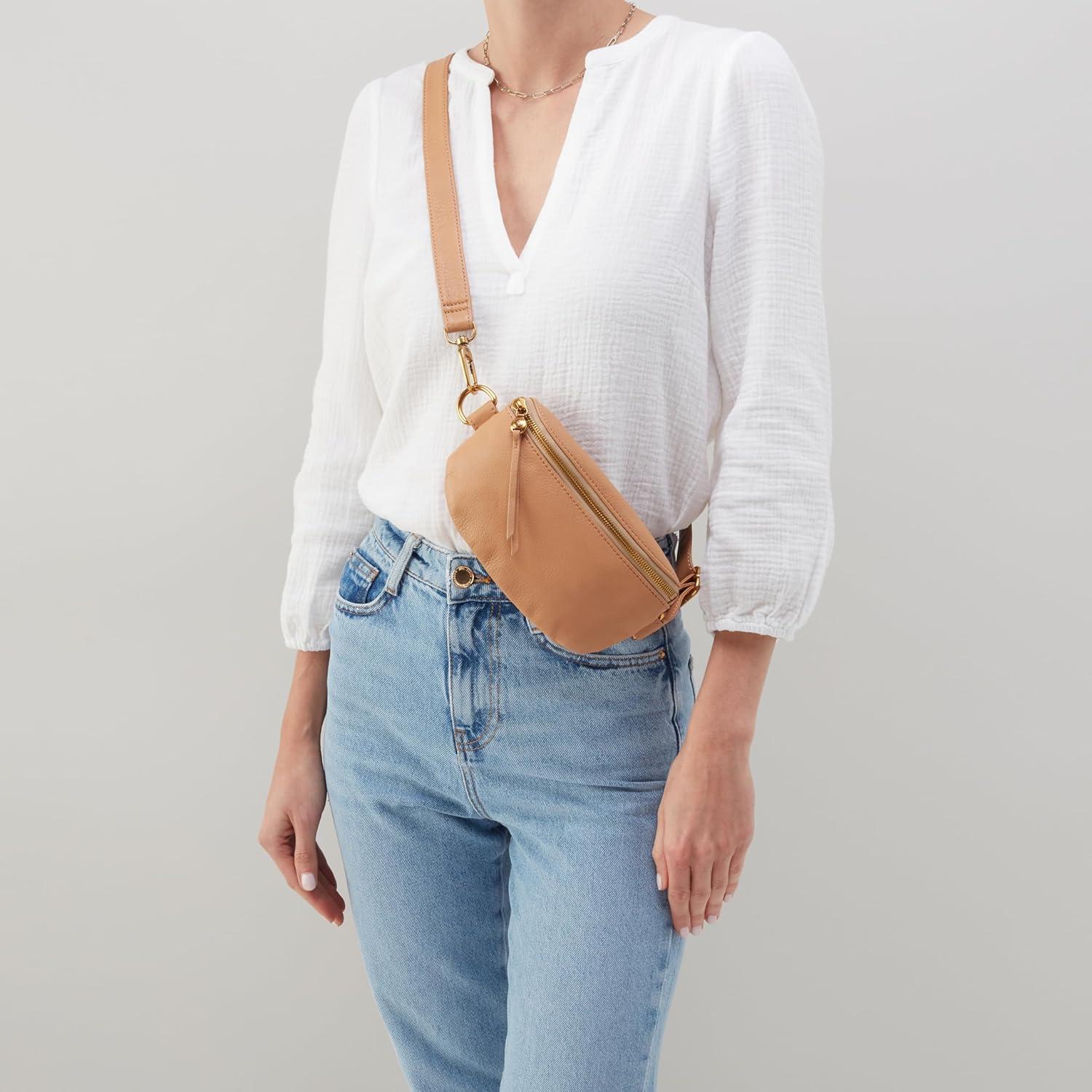 image:imageHOBO Fern Belt Bag for Women Convertible Crossbody and Shoulder BagSandstorm