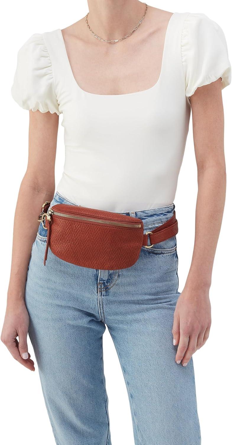 image:imageHOBO Fern Belt Bag for Women Convertible Crossbody and Shoulder BagTuscan Brown