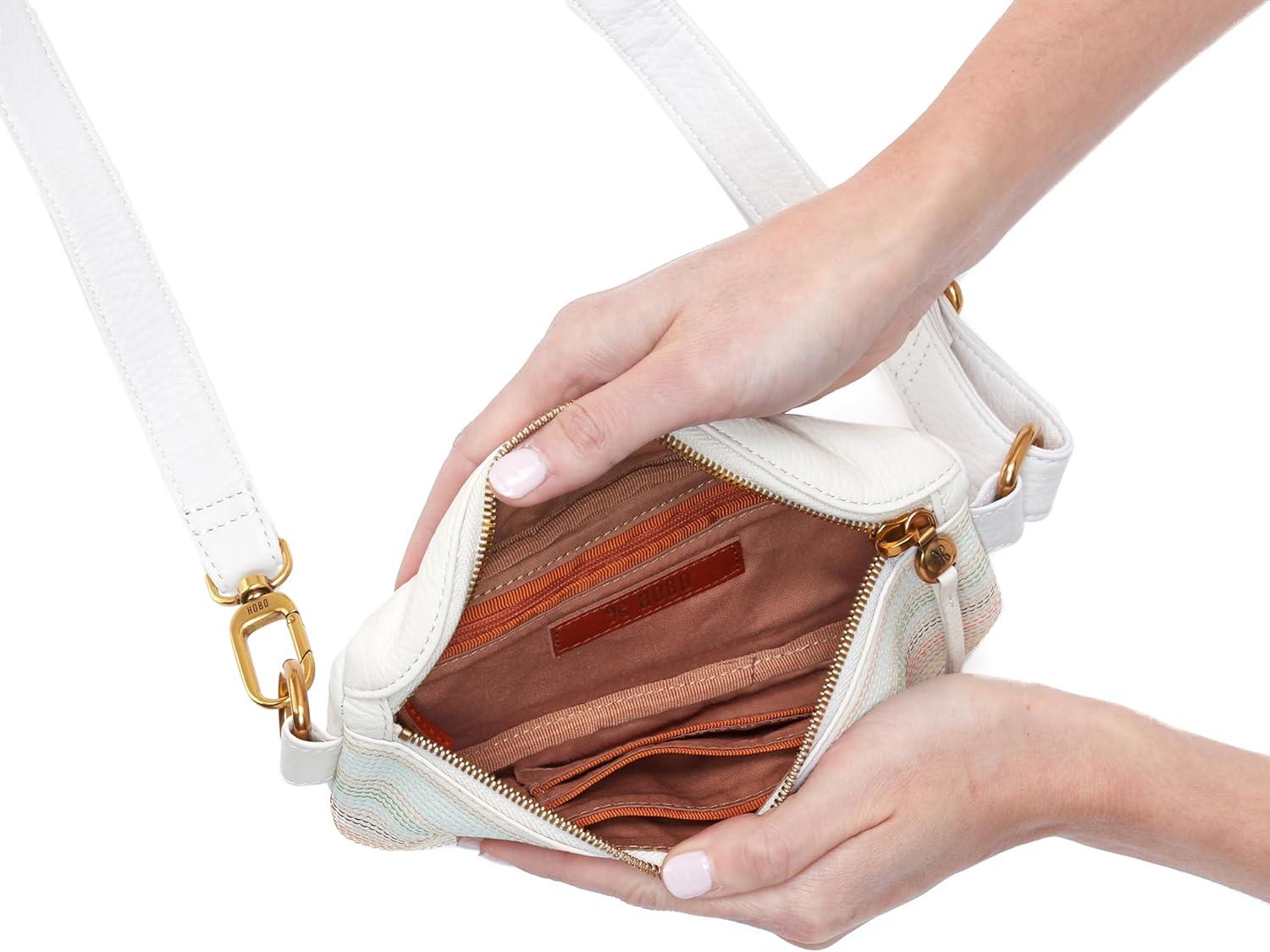 image:imageHOBO Fern Belt Bag for Women Convertible Crossbody and Shoulder BagWhite