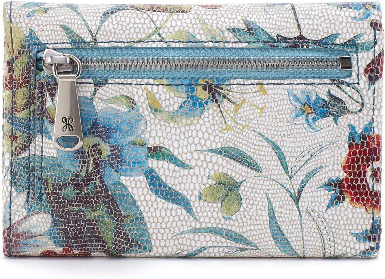 image:imageHOBO Jill Trifold Wallet For Women Snap Flap Closure and Patterened Polyester Lining Compact and Handy WalletBotanic Print