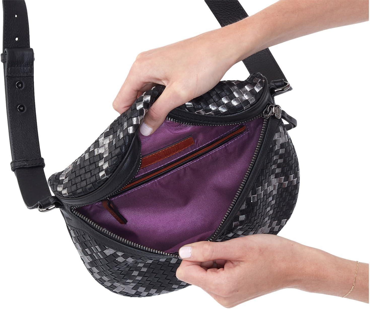 image:imageHOBO Juno Belt BagBlack Metallic Woven