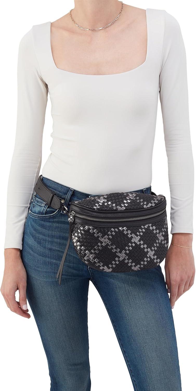 image:imageHOBO Juno Belt BagBlack Metallic Woven