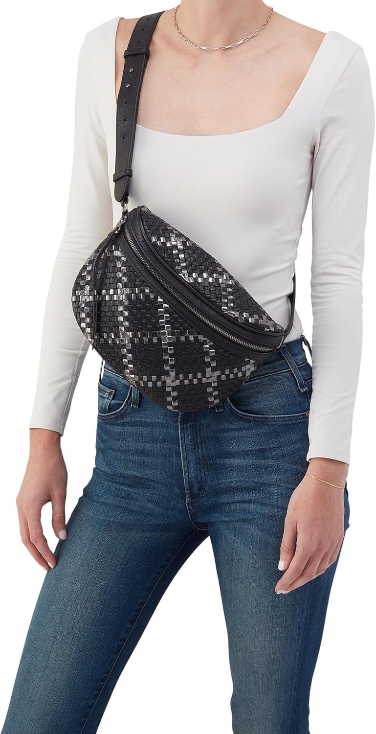 image:imageHOBO Juno Belt BagBlack Metallic Woven