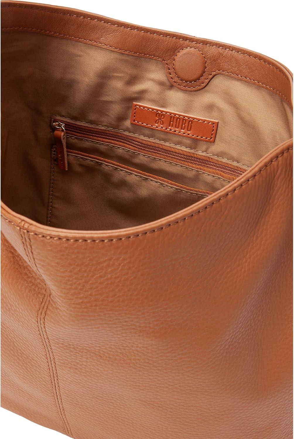image:imageHOBO Pier Leather Shoulder Bag for Women Convertible to CrossbodyWarm Honey