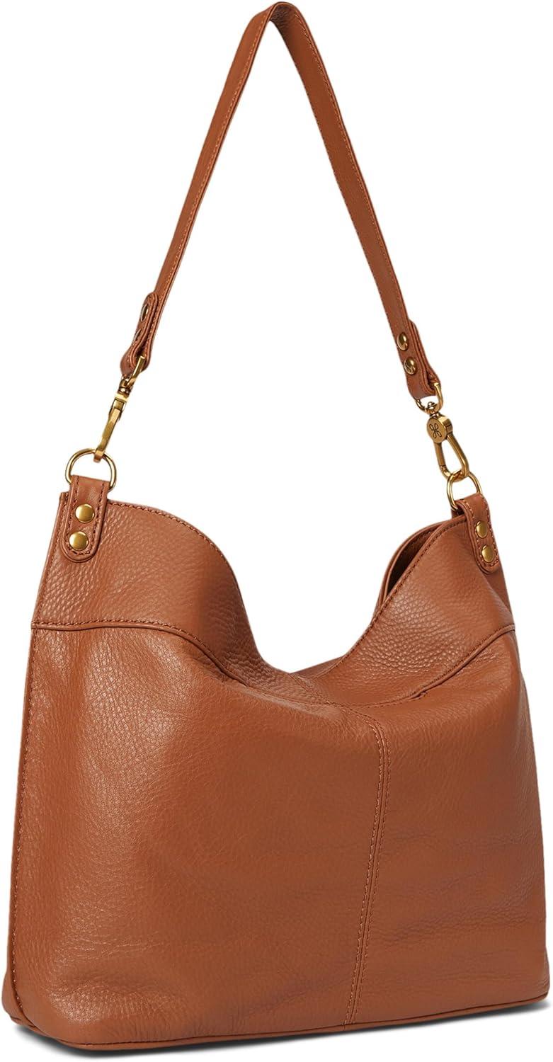 image:imageHOBO Pier Leather Shoulder Bag for Women Convertible to CrossbodyWarm Honey