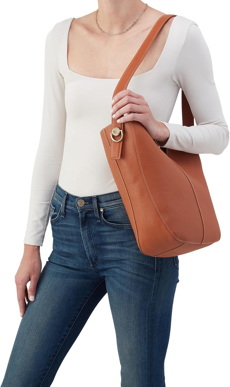 image:imageHOBO Womens Camden Shoulder Burnished Caramel One Size