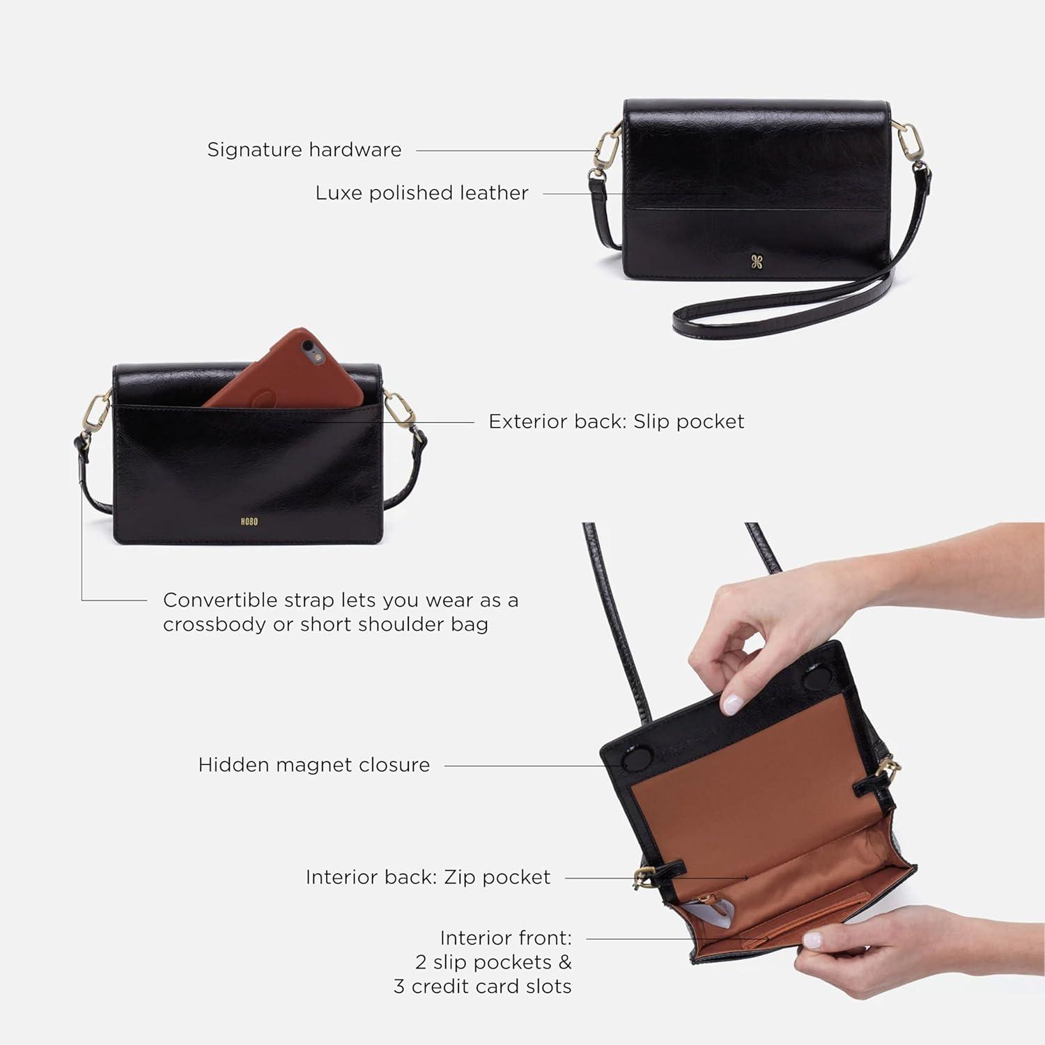 image:imageHOBO womens Jill Phone CrossbodyBlack