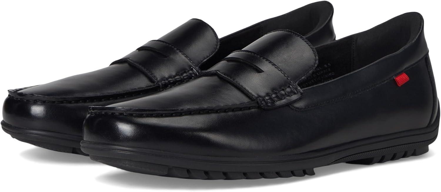 image:imageMarc Joseph New York Mens Casual Hands Free Slip on Penny LoafersBlack Napa Leather