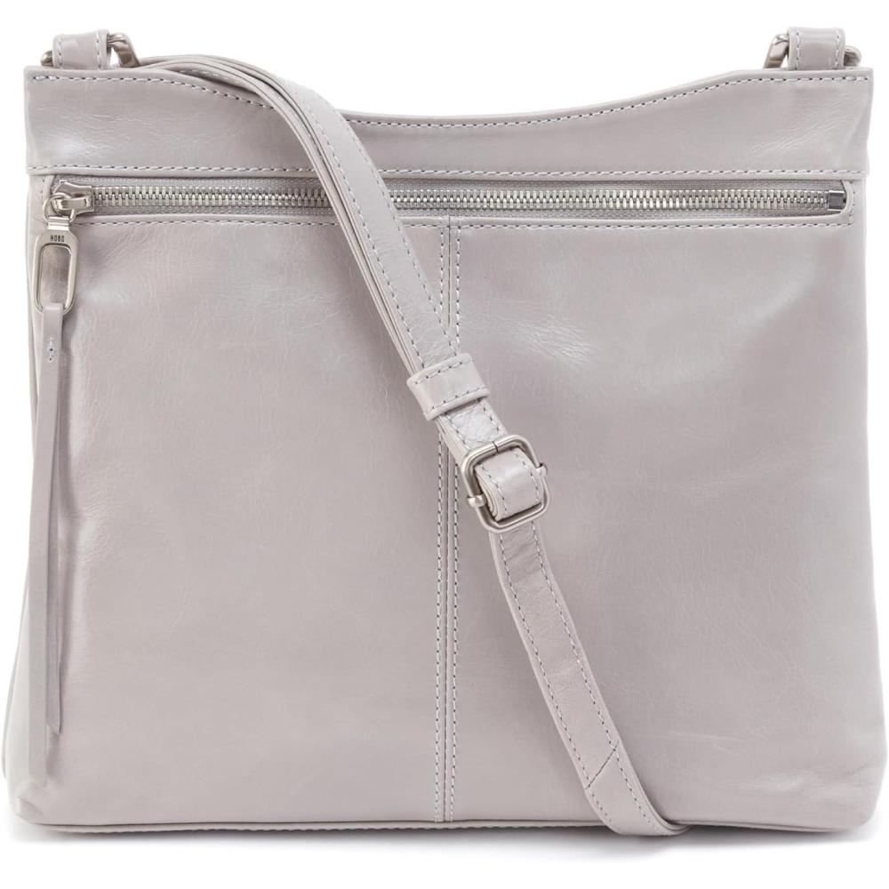 image:imageHOBO Cambel Leather Crossbody Bag for WomenLight Grey