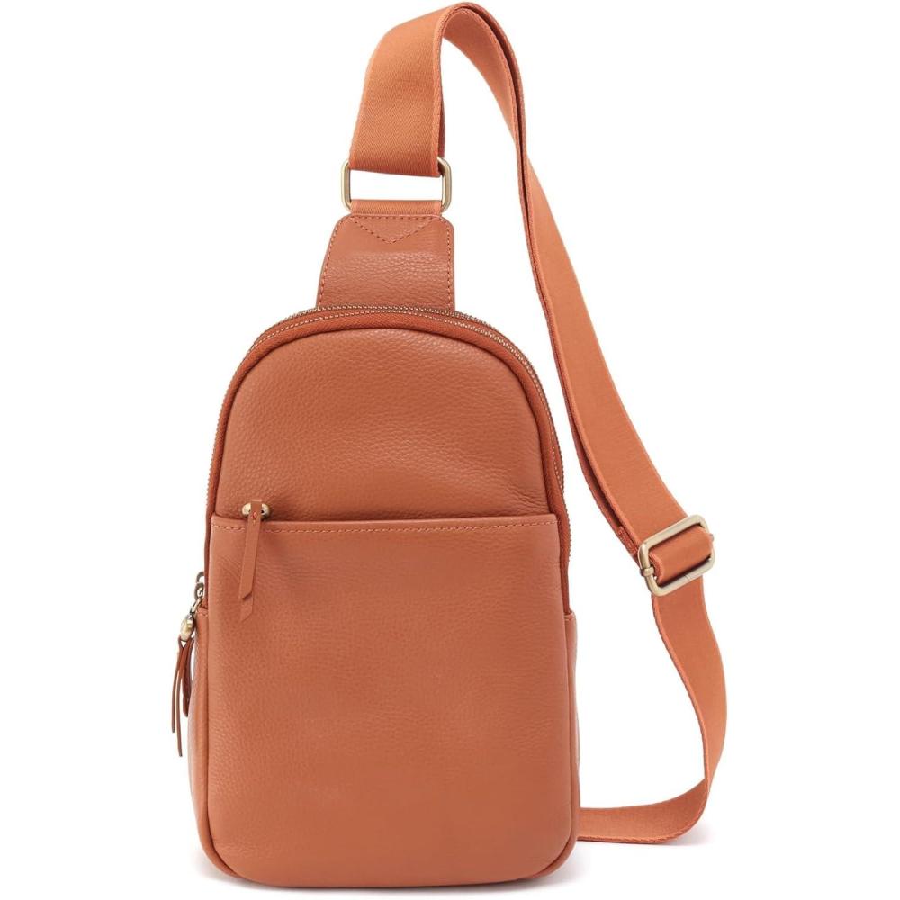 image:imageHOBO Cass Leather Sling Bag for WomenButterscotch