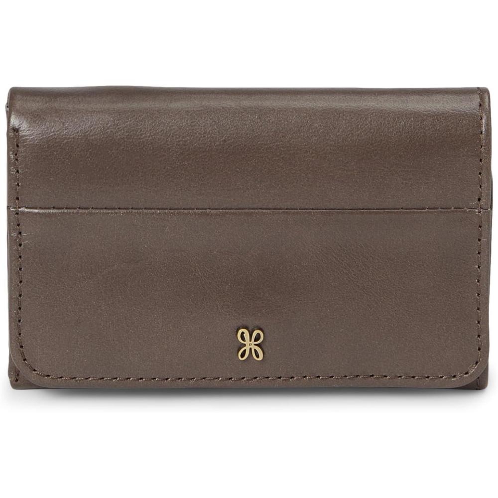 image:imageHOBO Jill Trifold Wallet For Women  Snap Flap Closure and Patterened Polyester Lining Compact and Handy WalletHearthstone