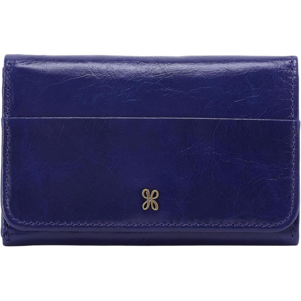image:imageHOBO Jill Trifold Wallet For Women  Snap Flap Closure and Patterened Polyester Lining Compact and Handy WalletWinter Violet