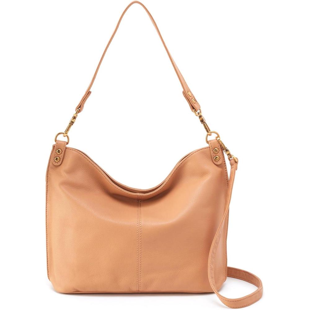 image:imageHOBO Pier Leather Shoulder Bag for Women Convertible to CrossbodySandstorm