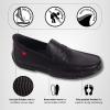 Marc Joseph New York Men’s Casual Hands Free Slip on Penny Loafers(Black Faux Leather)