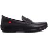 Marc Joseph New York Men’s Casual Hands Free Slip on Penny Loafers(Black Faux Leather)