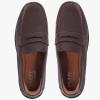 Marc Joseph New York Men’s Casual Hands Free Slip on Penny Loafers(Brown Faux Leather)