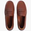 Marc Joseph New York Men’s Casual Hands Free Slip on Penny Loafers(Cognac Faux Leather)