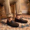 Marc Joseph New York Men’s Casual Hands Free Slip on Penny Loafers(Mocha Grainy Leather)