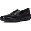 Marc Joseph New York Men’s Casual Hands Free Slip on Penny Loafers(Black Napa Leather)