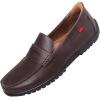 Marc Joseph New York Men’s Casual Hands Free Slip on Penny Loafers(Brown Faux Leather)