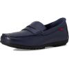 Marc Joseph New York Men’s Casual Hands Free Slip on Penny Loafers(Navy Grainy Leather)