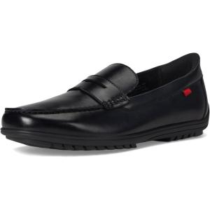 Marc Joseph New York Men’s Casual Hands Free Slip on Penny Loafers(Black Napa Leather)