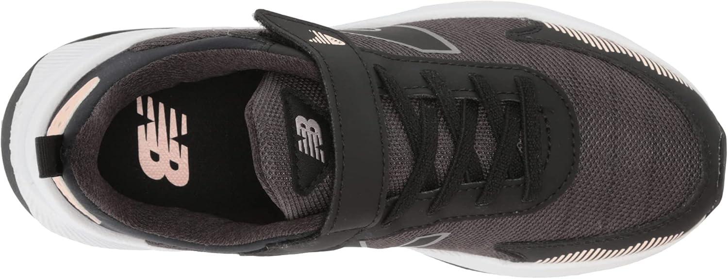 image:imageNew Balance Kids Dynasoft 545 V1 Hook and Loop Running ShoeBlackOyster PinkChampagne Metallic