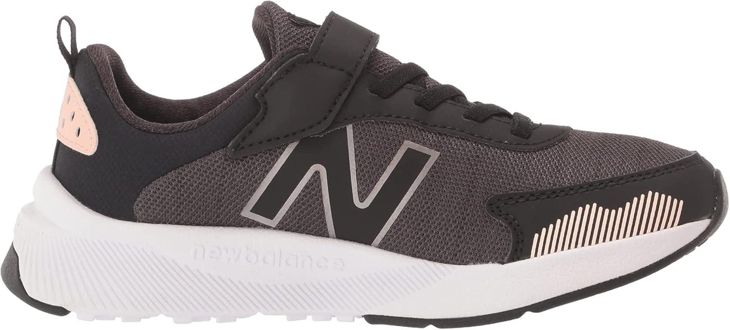 image:imageNew Balance Kids Dynasoft 545 V1 Hook and Loop Running ShoeBlackOyster PinkChampagne Metallic