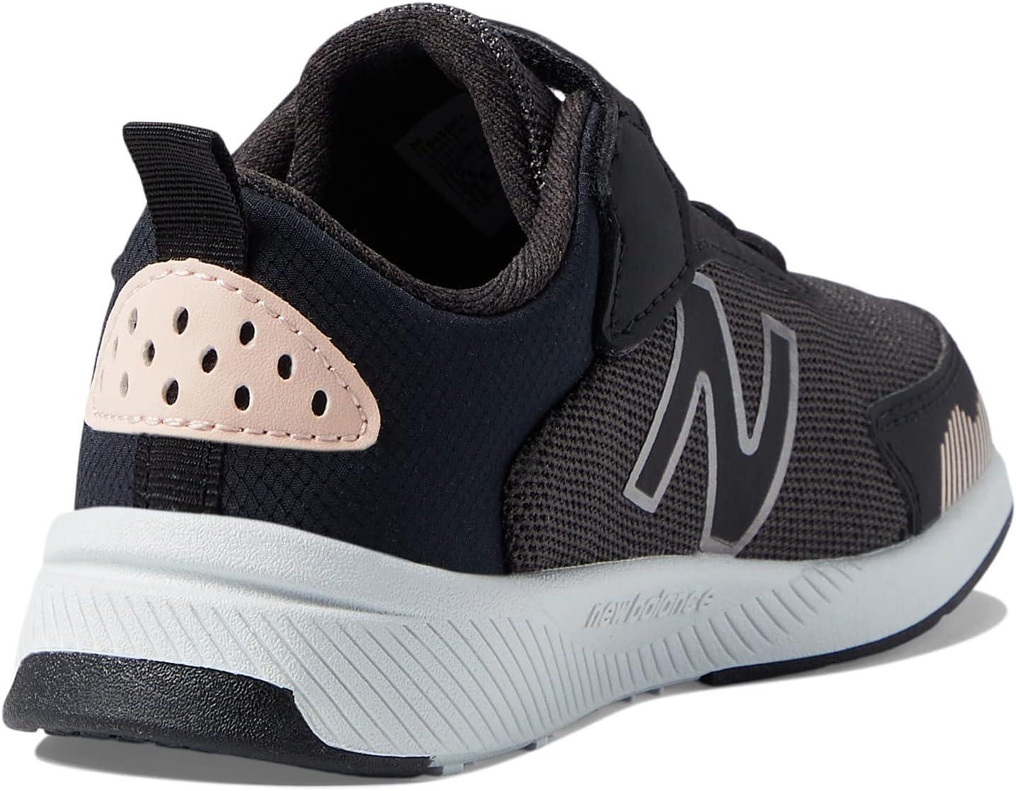 image:imageNew Balance Kids Dynasoft 545 V1 Hook and Loop Running ShoeBlackOyster PinkChampagne Metallic