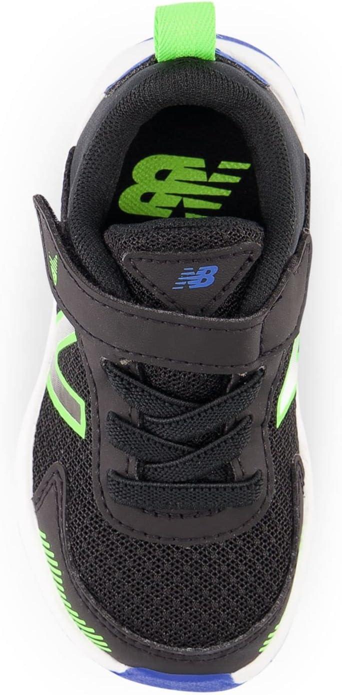 image:imageNew Balance Kids Dynasoft 545 V1 Hook and Loop Running ShoeBlackPixel GreenCobalt