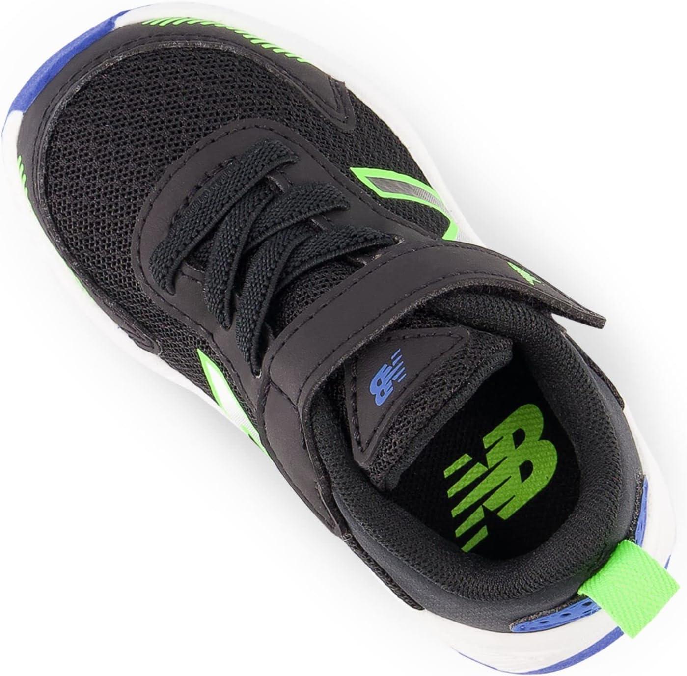 image:imageNew Balance Kids Dynasoft 545 V1 Hook and Loop Running ShoeBlackPixel GreenCobalt