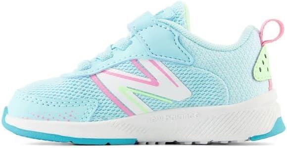image:imageNew Balance Kids Dynasoft 545 V1 Hook and Loop Running ShoeBright CyanMint FlashSignal Pink