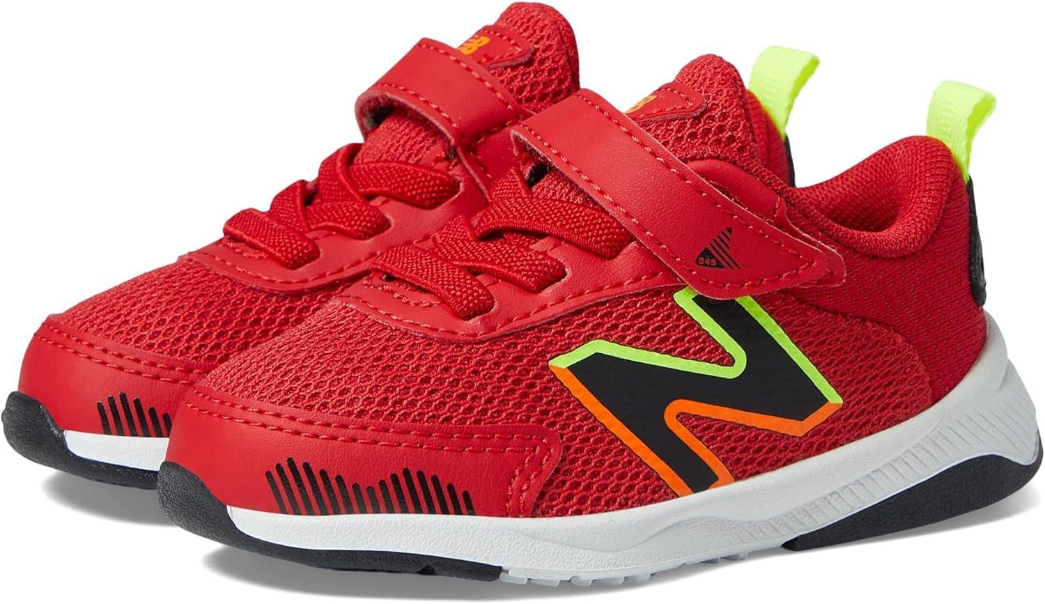 image:imageNew Balance Kids Dynasoft 545 V1 Hook and Loop Running ShoeTeam RedBlackHilite