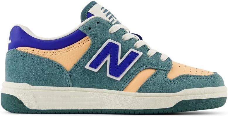 image:imageNew Balance UnisexChild 480 V1 Laceup SneakerNew SprucePeach BlossomTeam Royal