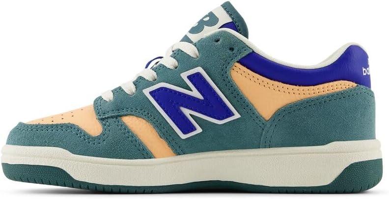 image:imageNew Balance UnisexChild 480 V1 Laceup SneakerNew SprucePeach BlossomTeam Royal