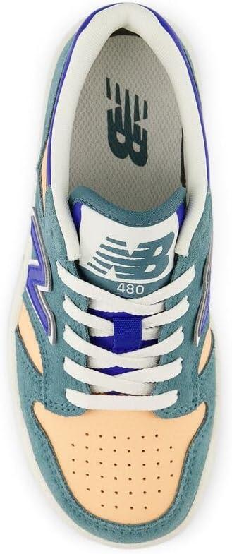 image:imageNew Balance UnisexChild 480 V1 Laceup SneakerNew SprucePeach BlossomTeam Royal