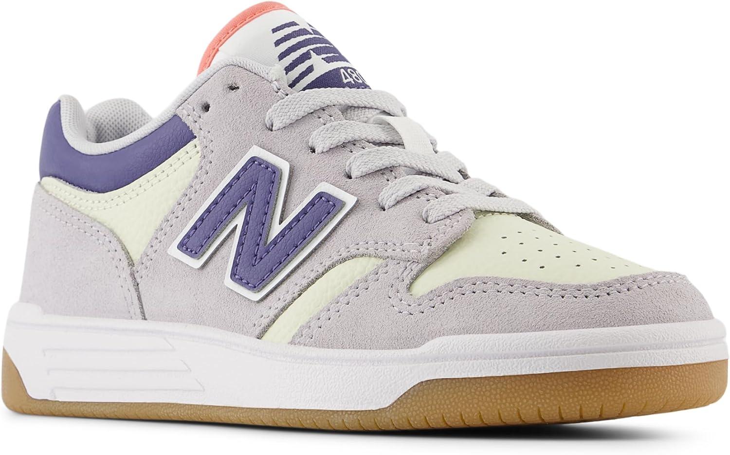 image:imageNew Balance UnisexChild 480 V1 Laceup SneakerPearl GreyMineralDream State