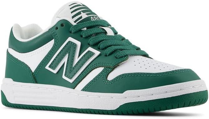 image:imageNew Balance UnisexChild 480 V1 Laceup SneakerTeam Forest GreenWhite