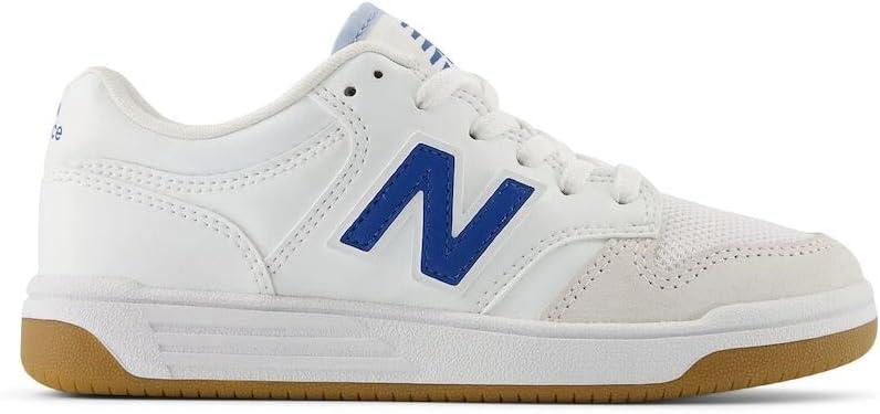 image:imageNew Balance UnisexChild 480 V1 Laceup SneakerWhiteBlue AgateGum