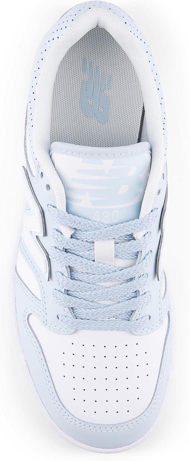 image:imageNew Balance UnisexChild 480 V1 Laceup SneakerWhiteFrosted Glass