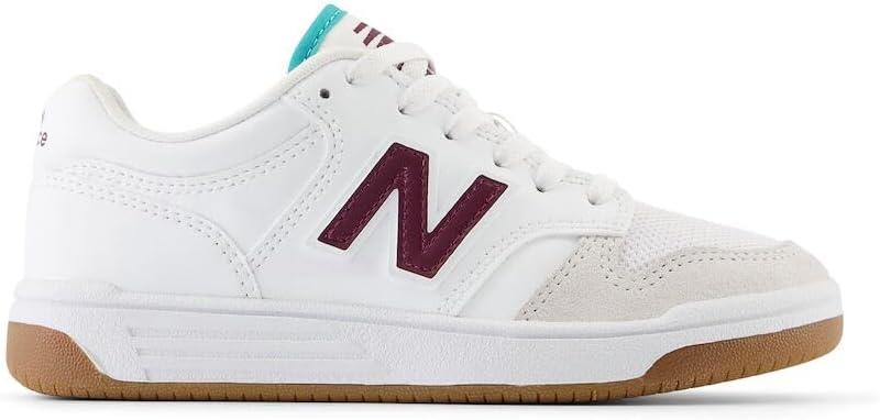 image:imageNew Balance UnisexChild 480 V1 Laceup SneakerWhiteNb Burgundy