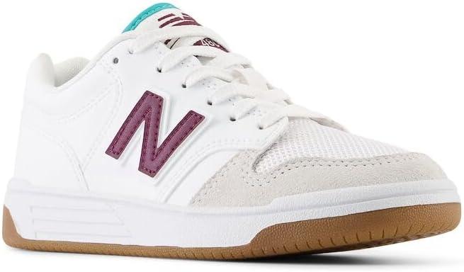image:imageNew Balance UnisexChild 480 V1 Laceup SneakerWhiteNb Burgundy