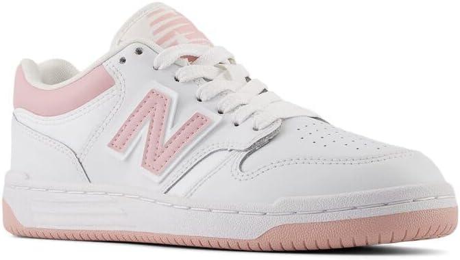 image:imageNew Balance UnisexChild 480 V1 Laceup SneakerWhiteOrb Pink