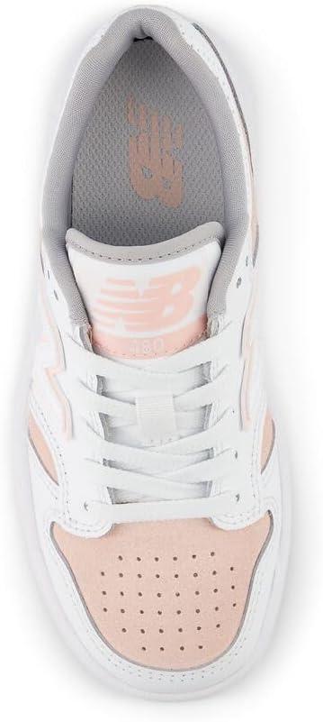image:imageNew Balance UnisexChild 480 V1 Laceup SneakerWhitePink Haze