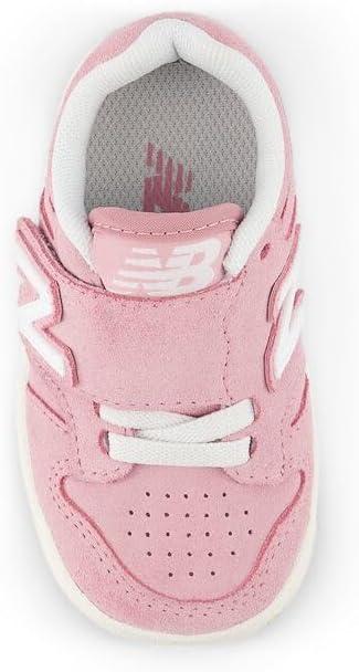 image:imageNew Balance UnisexChild 480 V1 Laceup SneakerWhitePink Taffy