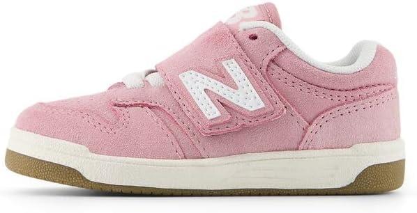 image:imageNew Balance UnisexChild 480 V1 Laceup SneakerWhitePink Taffy