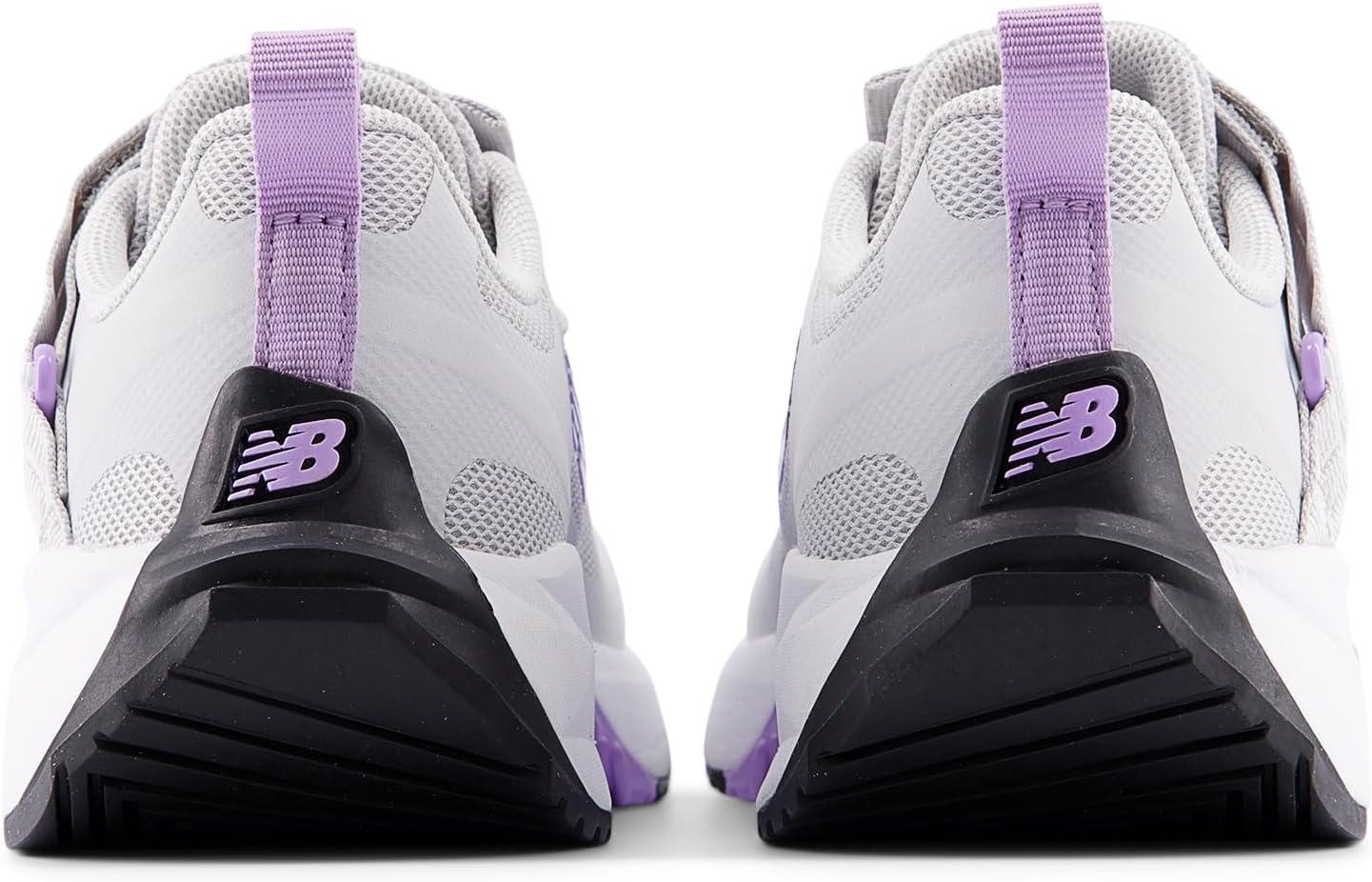 image:imageNew Balance UnisexChild FuelCell Play V1 Hook ampamp Loop Running ShoeGrey MatterLilac GloWhite