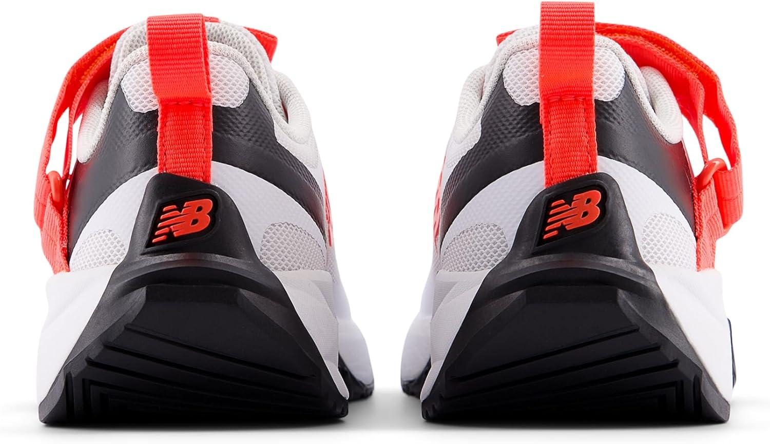 image:imageNew Balance UnisexChild FuelCell Play V1 Hook ampamp Loop Running ShoeWhiteUrgent RedBlack