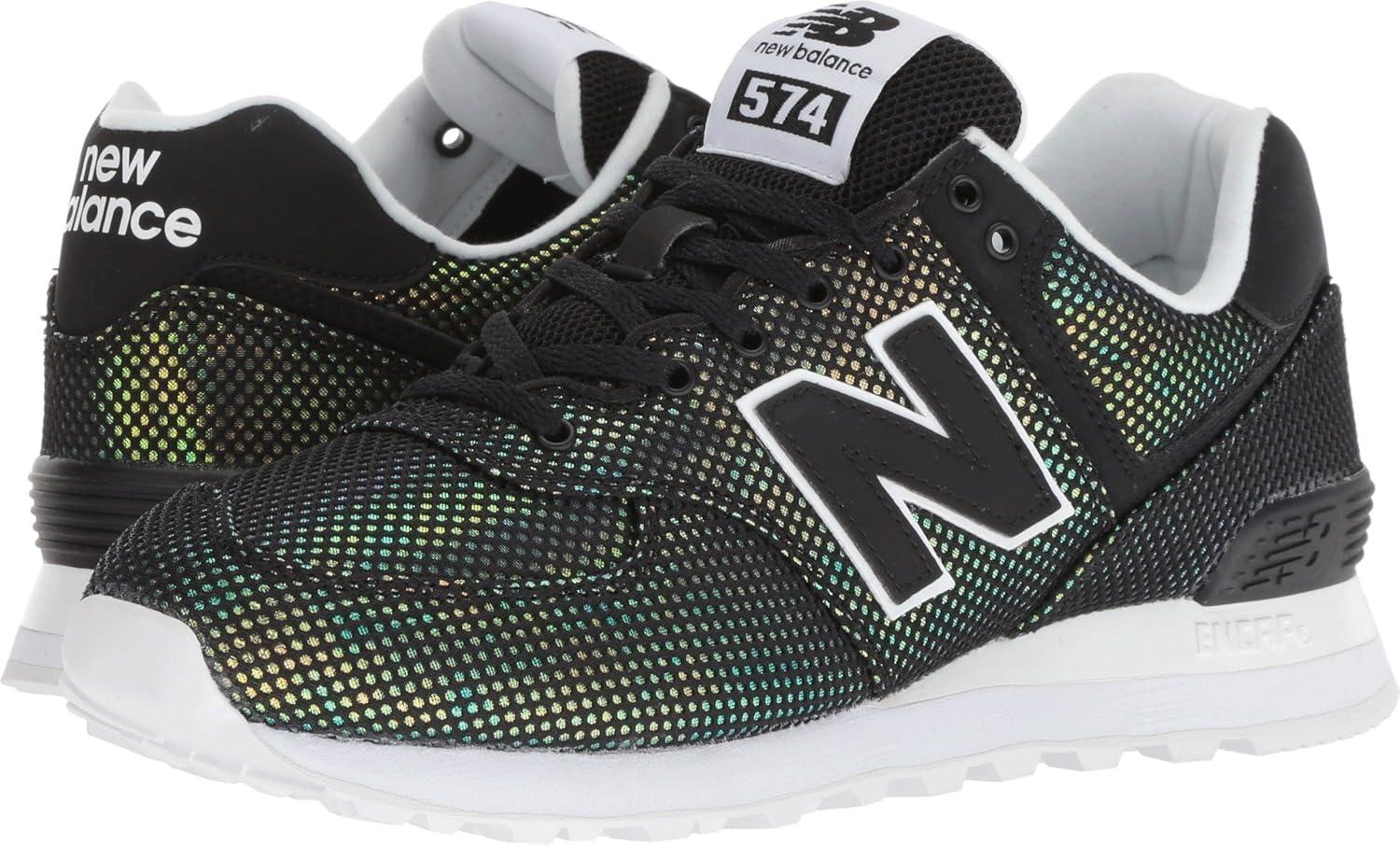 image:imageNew Balance Womens 574 V2 SneakersBlackWhite